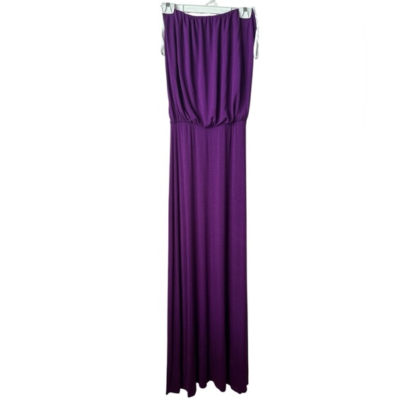 GO COUTURE Purple Tube Top Maxi Casual Summer Dress Medium BNWT - Picture 1 of 7